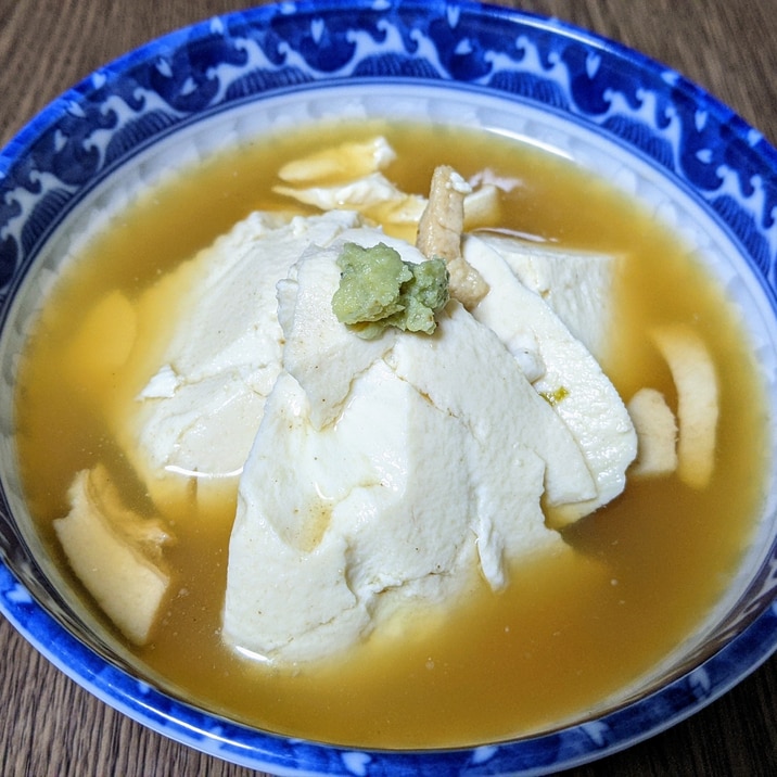 うどんのお出汁が残ったら…豆腐の湯葉風